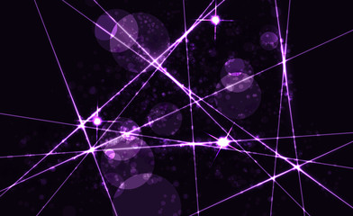 Abstract purple background with twinkling stars vintage. Vector illustration.