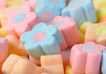 colorful marshmallows candy for background uses