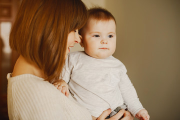 mother with son