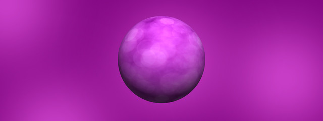 Wall Mural - purple ball on purple background