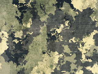 Wall Mural - Dirty camouflage fabric texture for background