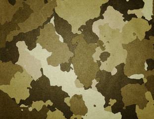 Sticker - Dirty camouflage fabric texture for background