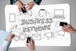 © thodonal - Business network concept placed on a desk