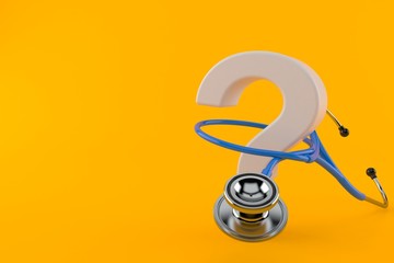 Poster - Question mark with stethoscope