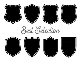 Wall Mural - Badge Shape Set Vector Template (Best Selection)