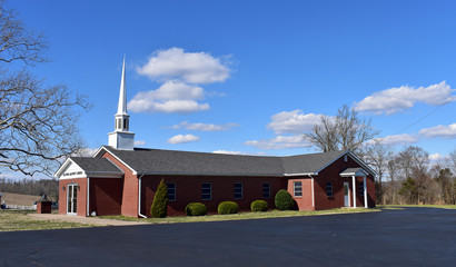 Wall Mural - church on hill