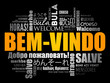 © dizain - Bem-Vindo (Welcome in Portuguese) word cloud in different languages, conceptual background