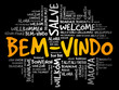 © dizain - Bem-Vindo (Welcome in Portuguese) word cloud in different languages, conceptual background