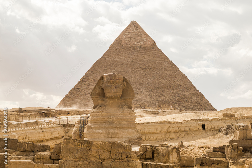 Egipt Piramidy w Gizie - obrazy, fototapety, plakaty 