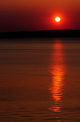 Canvas Print - Sonnenuntergang über dem Meer