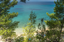 Seascape With Elia Beach At Sithonia Peninsula, Chalkidiki, Central Macedonia, Greece