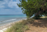 Fototapeta Sawanna - Panoramic view of Litheri Beach at Sithonia peninsula, Chalkidiki, Central Macedonia, Greece