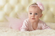 © aletia2011 - Portrait of cute charming girl in pink dress