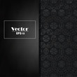 © Віталій Рудь - A luxury vintage vector card. Black background with beautiful ornaments