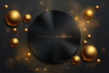Black And Gold Abstract Background
