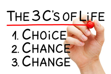 Wall Mural - Choice Chance Change Better Life Concept
