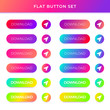 Gradient vector buttons with shadows