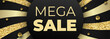 Mega Sale shopping horizontal banner
