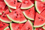 Fototapeta Łazienka - heap of watermelon slices as background