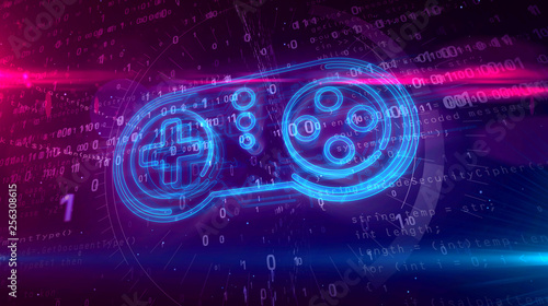 Gamepad controller hologram concept