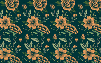  Floral background pattern