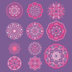 Canvas Print - Mandala pattern badge