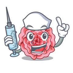 Sticker - Nurse carnations stick to the cartoon stem