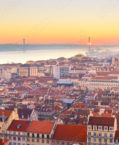 Skyline Lisbon river sunset...