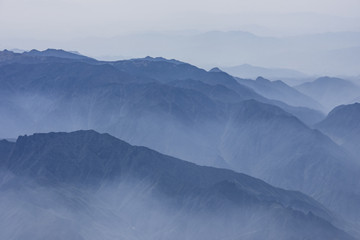 Wall Mural - layers of the mountain landscape