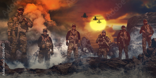 Plakaty wojskowe  zespol-pieczetujacy-sil-specjalnych-w-akcji