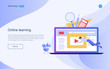 © kai001 - Modern flat design concept of education for website and landing page template.Online education, training and courses, learning, Vector illustration.