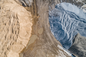 Sand mine, view from above