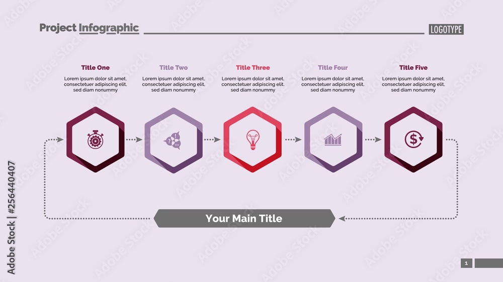 Five Elements Cycle Slide Template 2 Stock Vector | Adobe Stock