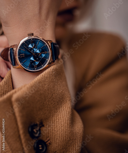 Stylish Beautiful Blue Watch On Woman Hand Buy This Stock Photo And Explore Similar Images At Adobe Stock Adobe Stock