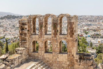 Wall Mural - Ancient theater in Acropolis Greece, Athnes