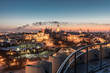 Panorama of old town in City of Lublin, Poland	