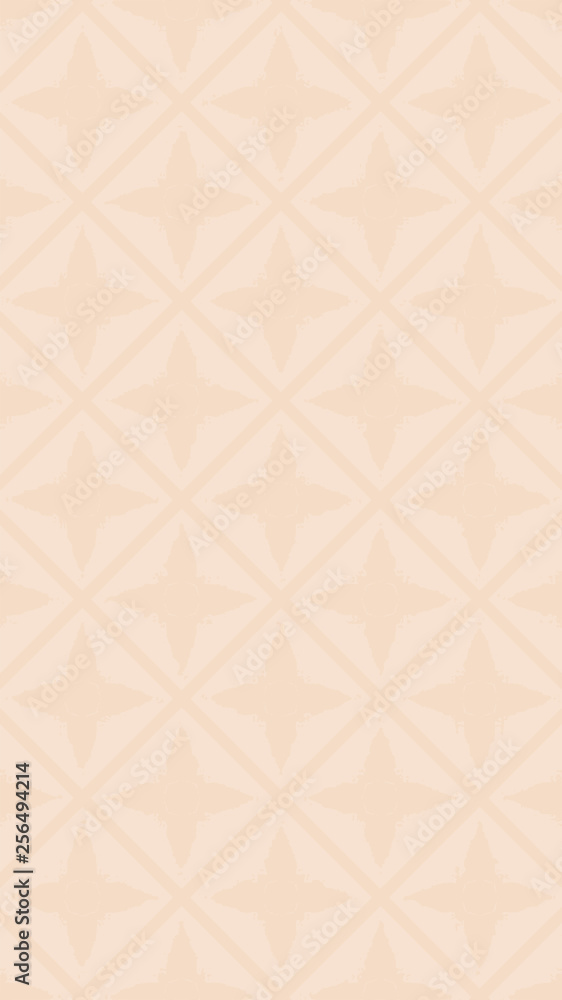 Ornate geometric pattern and two-tone abstract background