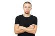 © Кирилл Журавлев - man in black shirt on white background