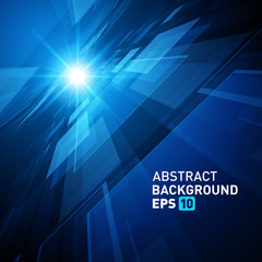 Wall Mural - abstract background virtual reality 3d space grid effect.