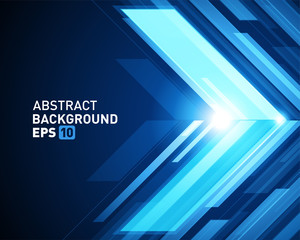 Wall Mural - abstract digital technology bright lines and lens flare effect