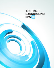Wall Mural - abstract 3d circle lines in perspective modern vector background