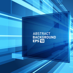 Wall Mural - abstract background virtual reality 3d space grid effect.