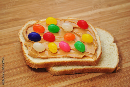 Peanutbutter Jelly Bean Sandwich Buy This Stock Photo And