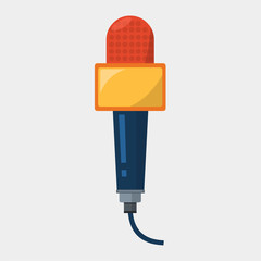 news microphone vector illustration