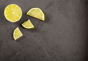 Wall Mural - Tahiti lemon - Citrus latifolia. Text space