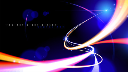 Wall Mural - Abstract Light Speed in Vector