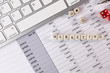© niphon - The marketing word on wood cube business content image..