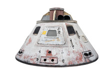 Space Capsule Isolated With Clipping Path On White Background