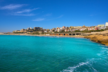 El Miracle beach in Tarragona at Catalonia