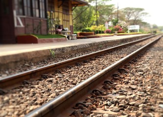 Train station and railway